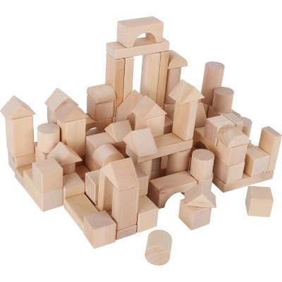 100 Wooden Blocks In A Bag,Introducing our 100 Wooden Blocks in a Bag, the ultimate building toy for endless creative possibilities! This set features beautifully crafted and smooth-sanded hardwood unit blocks, perfect for stacking, building, and hands-on learning.With 100 blocks in total, this set provides ample opportunities for children to explore their imagination and develop crucial skills. From building towering structures to creating intricate designs, these blocks offer endless possibilities for ope