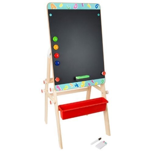 2-In-1 Chalkboard Table,The 2-in-1 Chalkboard Table is a versatile and innovative addition to any playroom, classroom, or child's bedroom. This multi-functional piece is designed to unleash the creative potential in children, offering them a canvas for their imagination whether through drawing, writing, or playing with magnets. Its adaptable nature allows it to serve multiple purposes, easily transforming from a table to a chalkboard or a magnetic wall, depending on the activity at hand. Key Features of the