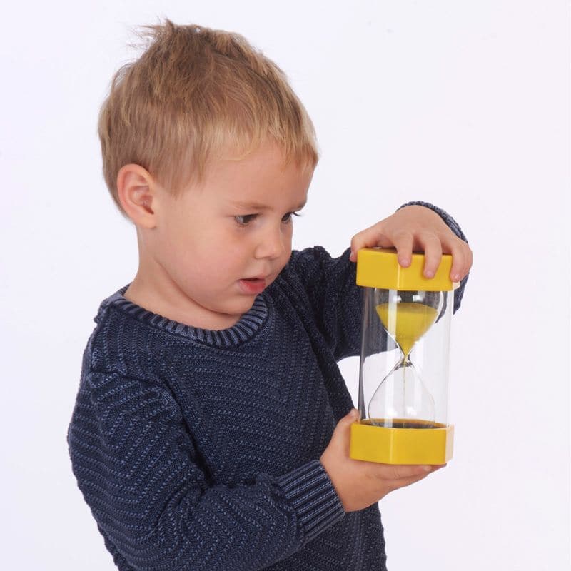 3 Minute Sand Timer,These Large 3 minute Sand Timers with moulded end caps and thick surrounding walls are durable enough for the classroom, clinic or home.The Large 3 minute sand timer is an impressive 160mm tall and durable design this large 3 minute sand timer is an excellent resource for the early years setting.With its giant proportions and clear colourful sand particles young children can time events, time themselves and set themselves time limits. These Large 3-minute Sand Timers are robustly designe