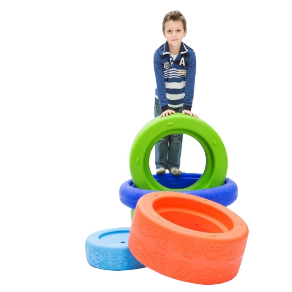 3 Role Play Colourful Tyres,Role Play Colourful Tyres These durable, Role Play Colourful Tyres are a fantastic addition to any indoor or outdoor play area. Designed to inspire creativity and active play, these vibrant tyres are perfect for encouraging children to engage in a wide range of physical activities. Whether they are rolling, stacking, or balancing, children will find endless opportunities for exploration and fun with these versatile play resources. The Role Play Colourful Tyres are specifically cr