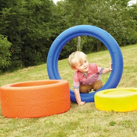 3 Role Play Colourful Tyres,Role Play Colourful Tyres These durable, Role Play Colourful Tyres are a fantastic addition to any indoor or outdoor play area. Designed to inspire creativity and active play, these vibrant tyres are perfect for encouraging children to engage in a wide range of physical activities. Whether they are rolling, stacking, or balancing, children will find endless opportunities for exploration and fun with these versatile play resources. The Role Play Colourful Tyres are specifically cr