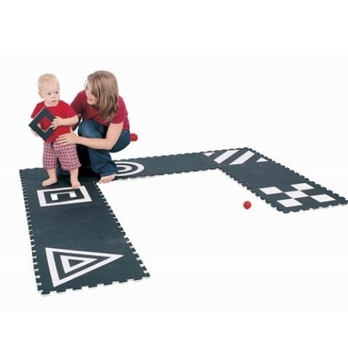 3D Creative Black And White Mats,The 3D Creative Black and White Mats offer an innovative and stimulating play environment for young children. This set of nine square mats is designed with interlocking edges, allowing for the creation of numerous shapes and configurations that can adapt to various play and learning activities. The striking black and white design, printed on both sides of five mats with a variety of patterns, not only enhances visual appeal but also provides visual stimulation crucial for ea