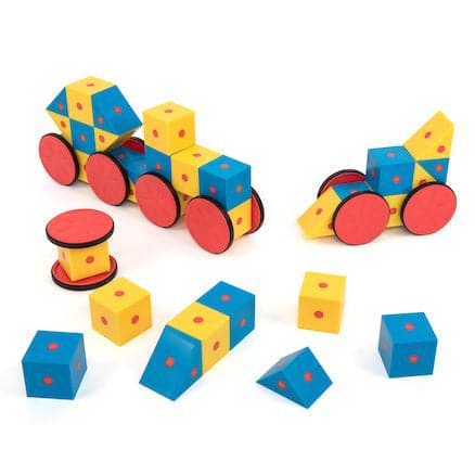 3D Magnetic Blocks,3D Magnetic Blocks Unleash your child's creativity and imagination with the 3D Magnetic Blocks! This engaging and challenging set of magnetic block shapes allows children to experiment and create endless models, encouraging both fun and educational play. The 3D Magnetic Blocks set is designed to inspire and challenge young minds. With 40 magnetic pieces in various shapes, children can construct hundreds of different models. Illustrated work cards are included to guide their creations, but