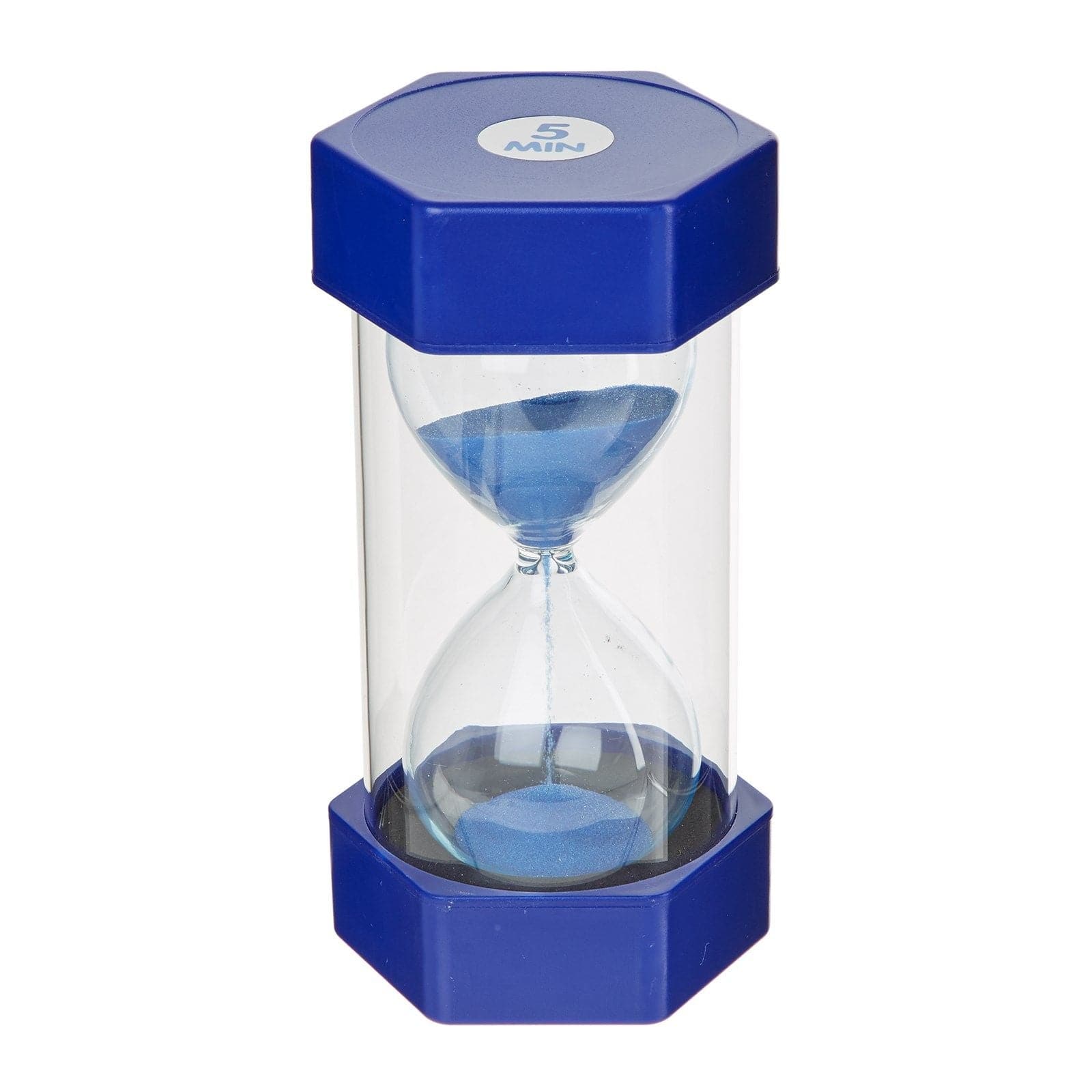 5 Minute Sand Timer,The 5 Minute Sand Timer stands out as a striking and practical tool, perfect for early years education, as well as for use at home. With its impressive height of 160mm and robust design, this sand timer is not only visually appealing with its clear and colourful sand particles but also built to withstand the energetic and often unpredictable nature of young children's play and learning activities. Key Features of the 5 Minute Sand Timer: Durable Construction: Designed with thick walls an