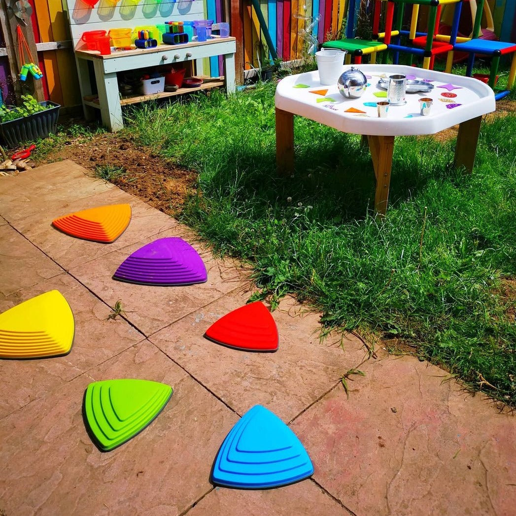 6 Pack Balance Riverstones Stepping Stones,Introducing the incredible River Stones Balancing Toy, the ultimate tool to help children enhance their coordination skills! Inspired by the stepping stones found in a mesmerizing river, these stones feature varying levels of difficulty and steepness, making it an exciting challenge for young adventurers. The objective is simple - jump from stone to stone without touching the ground!But that's not all, these ingenious River Stones also give you the freedom to custo