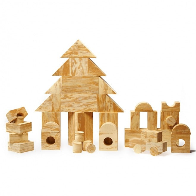 68 Pack Jumbo Blocks,With these Jumbo Blocks, the possibilities are endless! These beautifully crafted traditional jumbo blocks are ideal for stacking, building, and hands-on creative learning. Sixty Eight super-smooth rubber wood unit building jumbo blocks. Ideal for building, balancing, and hands-on early-math learning, these traditional unit blocks are a great value! Ask kids to explore different ways to make shapes of equal sizes using different blocks. For instance, two square blocks are the same size 