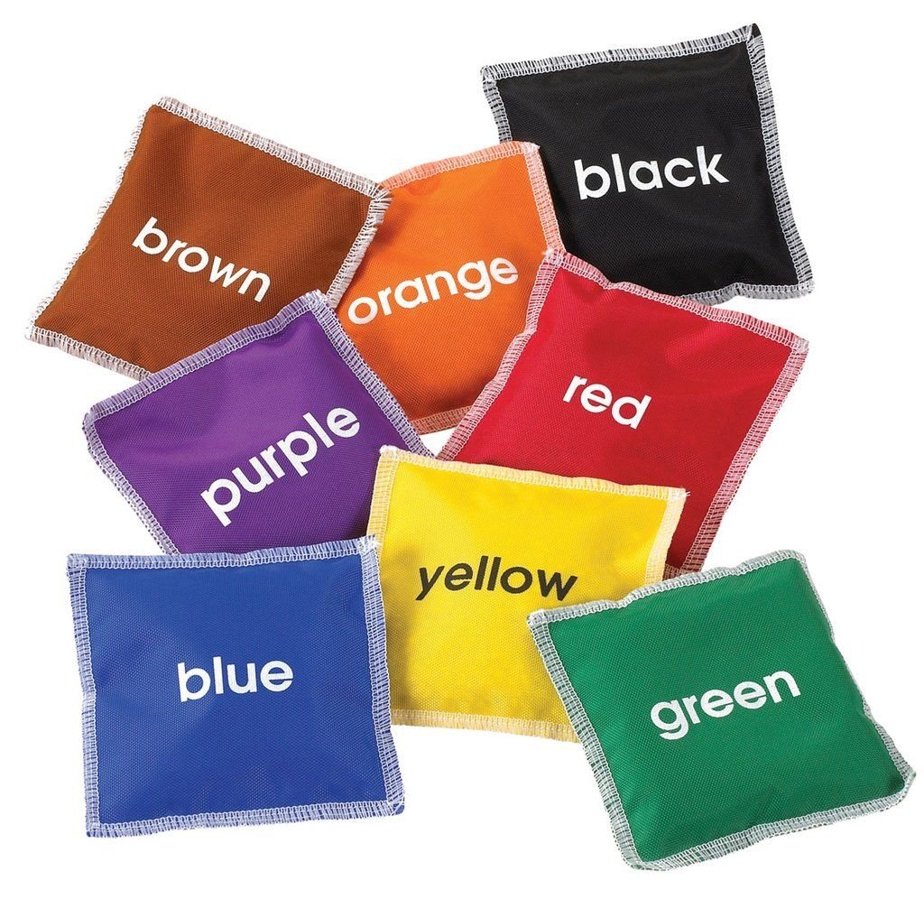 8 Pack Colour Name Bean Bags,The Colour Name Bean Bags set is an innovative and engaging learning tool designed to enhance both educational development and physical play. This set of 8 bean bags comes in a vibrant mix of colours, with each bean bag uniquely labelled with the name of its colour, making it an exceptional resource for teaching colour recognition in a fun and interactive manner. Key Features of the Colour Name Bean Bags Set: Educational Value: By integrating the names of colours on each bean ba