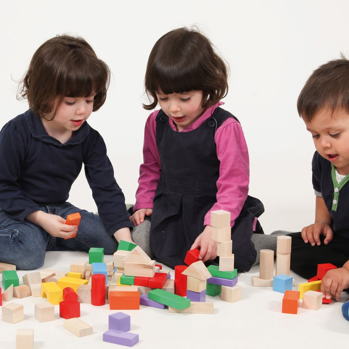 80 Wooden Blocks,The 80 Wooden Building Blocks Set is an exquisite collection designed to spark creativity and enhance developmental skills in young children. This set, featuring a vibrant array of colours and an assortment of shapes, is meticulously crafted to foster imagination, allowing children to construct towers, walls, castles, and anything else their hearts desire. The blocks are painted with child-friendly paints, ensuring safety during play, and their chunky design makes them perfect for little ha