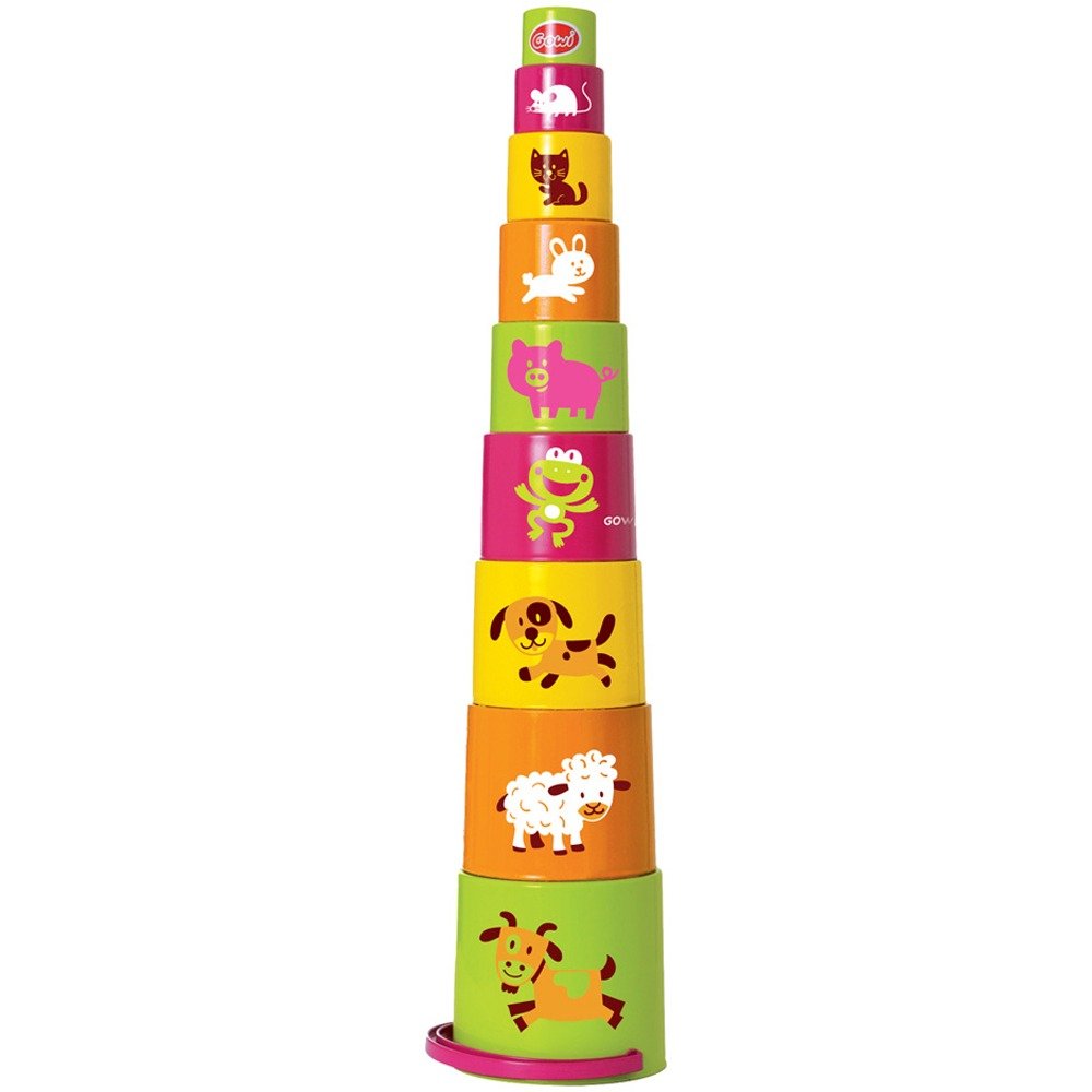 Animal Stacking Cups,Introducing the Animal Stacking Cups toy, a vibrant and engaging set that will provide hours of educational fun for your pre-schooler! This colourful set features cheerful animal designs on each cup, making learning an exciting adventure.With this fantastic set, your child will have endless opportunities for development and growth. As they play with these stacking cups, they will expand their vocabulary and learn about sizes and cause-and-effect.The Animal Stacking Cups toy consists of 