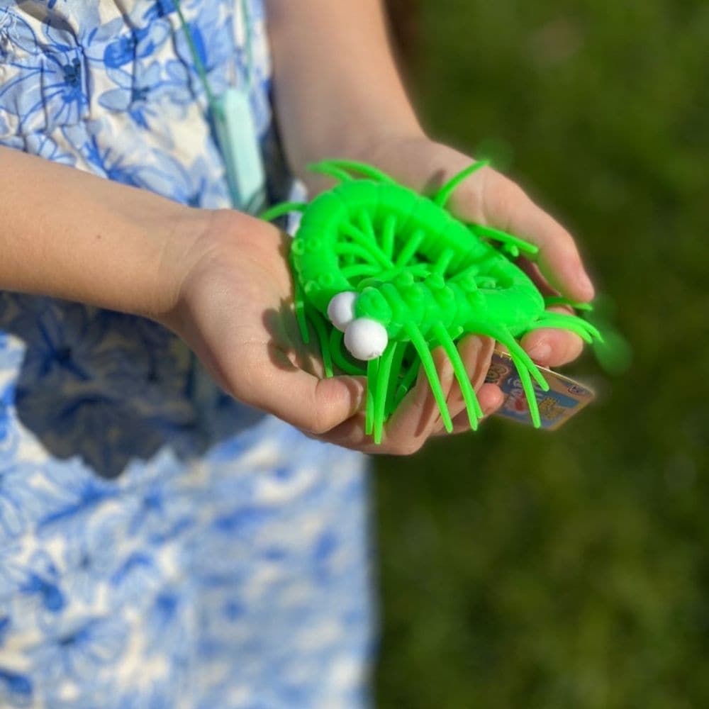 Centipede Toy,Soft to touch and super stretchy colourful stretchy Centipede toy The Stretchy centipede stretches to longer lengths many times its standard size. Lovely and cute tactile centipede which is a tactile play delight and one which is very popular amongst children and adults. The Stretchy Centipede toy also responds very well under UV black light to create a stunning visual effect. A fantastic way to experience a new texture and sensation and this is perfect for children who maybe tactile defensive