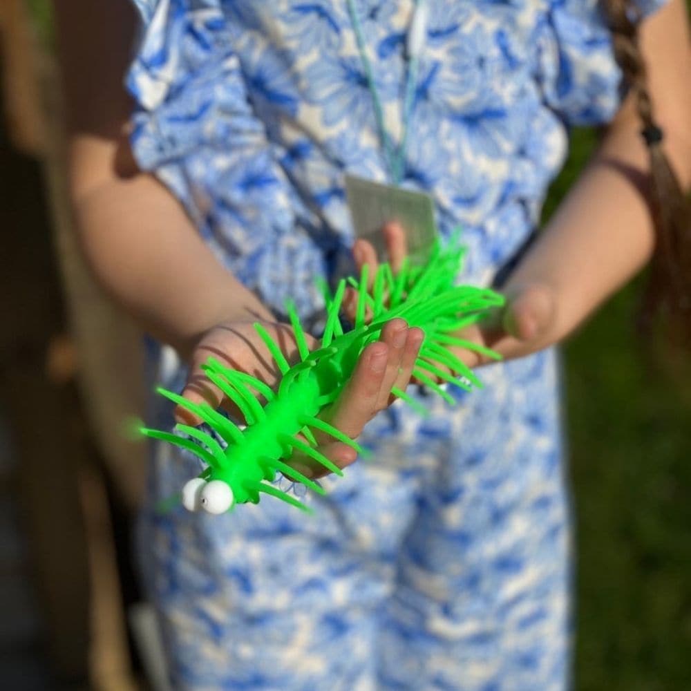 Centipede Toy,Soft to touch and super stretchy colourful stretchy Centipede toy The Stretchy centipede stretches to longer lengths many times its standard size. Lovely and cute tactile centipede which is a tactile play delight and one which is very popular amongst children and adults. The Stretchy Centipede toy also responds very well under UV black light to create a stunning visual effect. A fantastic way to experience a new texture and sensation and this is perfect for children who maybe tactile defensive