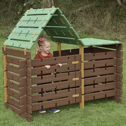 Constructa Cabin 60Pk,This exciting Constructa Cabin 60pk set will allow children to build their very own cabin in the woods, mighty pirate ship or cosy den. The Constructa Cabin 60pk pieces are designed to be easy for young children to connect and build. The Constructa Cabin 60pk set can be used indoors or outdoors. All the pieces of the Constructa Cabin are made from durable plastic. Encourage children to move around freely while exploring positional and comparative language. Can the children get under, o