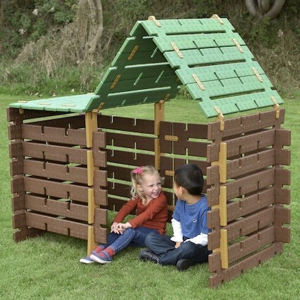 Constructa Cabin 60Pk,This exciting Constructa Cabin 60pk set will allow children to build their very own cabin in the woods, mighty pirate ship or cosy den. The Constructa Cabin 60pk pieces are designed to be easy for young children to connect and build. The Constructa Cabin 60pk set can be used indoors or outdoors. All the pieces of the Constructa Cabin are made from durable plastic. Encourage children to move around freely while exploring positional and comparative language. Can the children get under, o