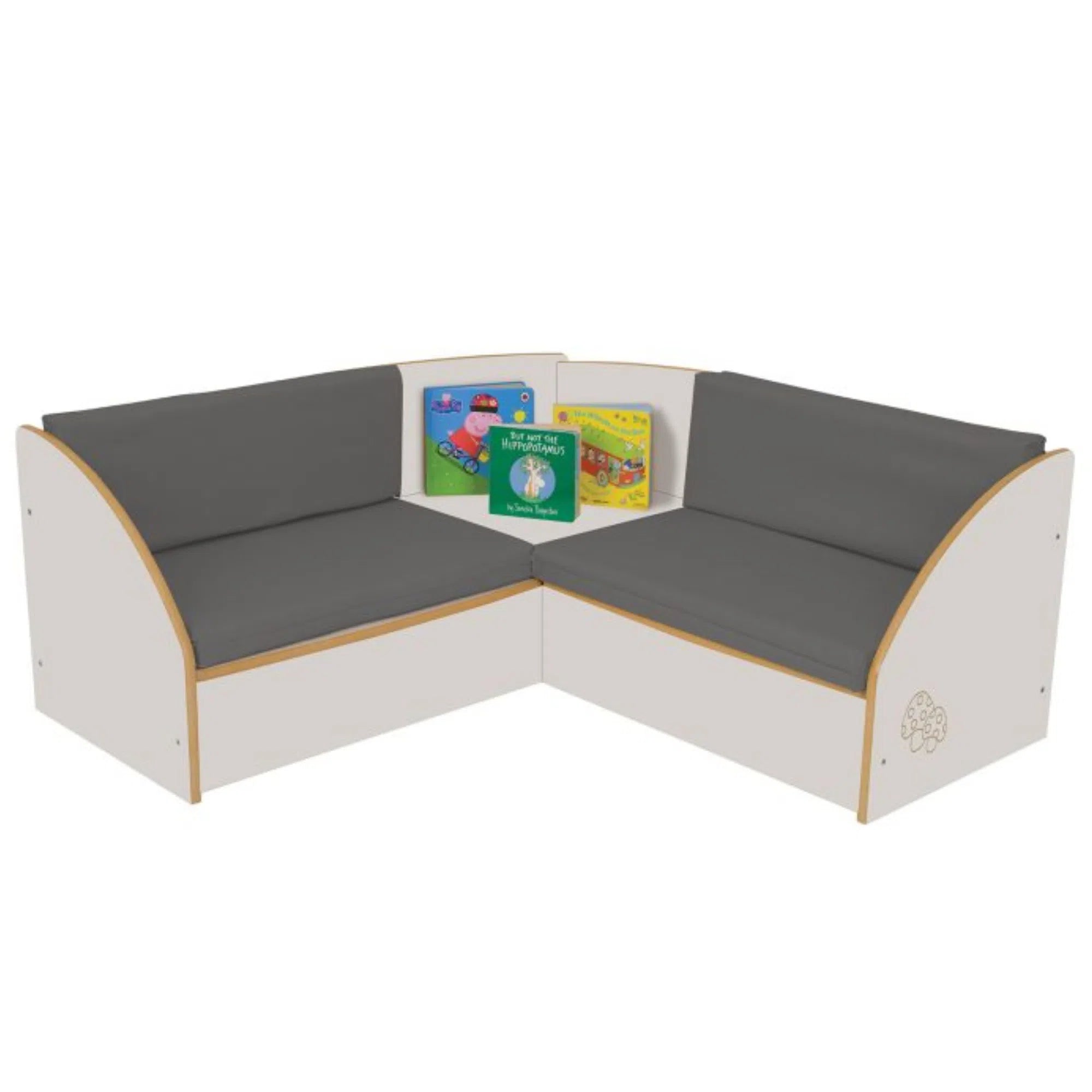 Corner Seating Unit,Introducing our durable and high-quality corner seating unit, specially designed to meet the demanding needs of classrooms and nurseries. This sturdy unit is built to last, ensuring longevity in busy educational environments. One of its key features is its ability to create a cozy and safe reading environment. Children can comfortably sit on this unit, promoting a positive and engaging reading experience. With a seat height of 170mm, it's just the right size for little ones to sit comfor