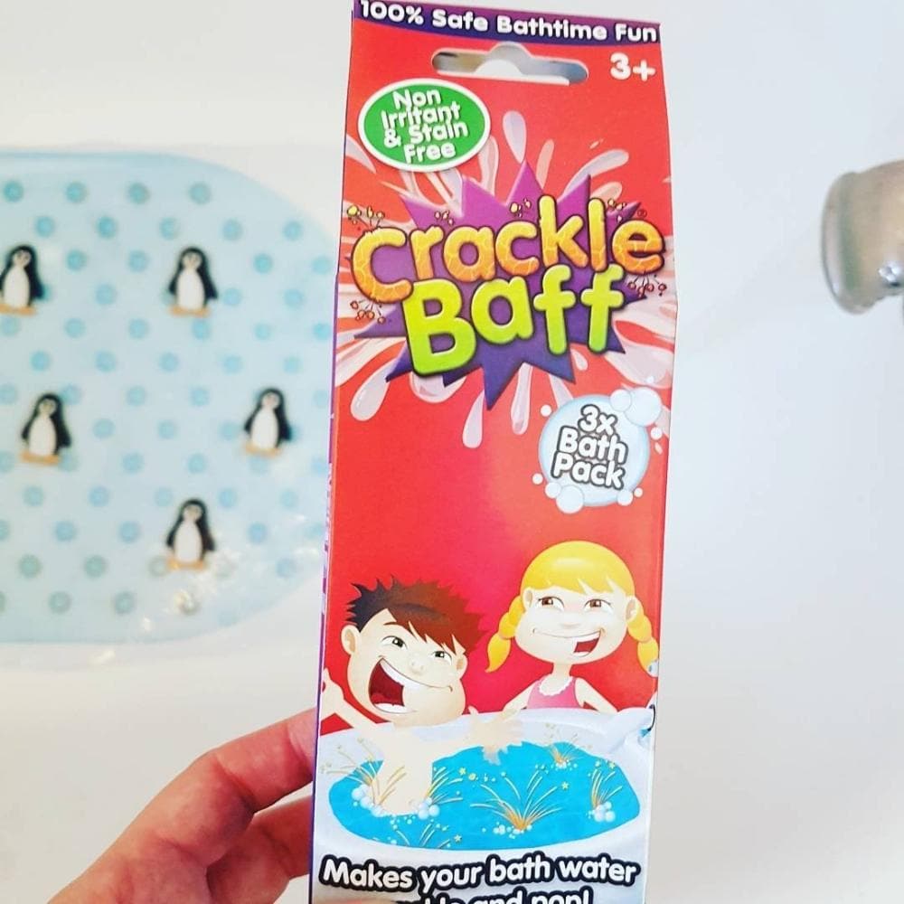 Crackle Baff Play 24G,Make your bath water crackle and pop with this magical popping Crackle Baff. Sprinkle some Crackle Baff into your water and watch it bubble and snap crackle and pop. Make bath time fun and use Crackle Baff as an incentive to bath frequently so that see bath time as a fun game rather than a chore involving the dreaded hair washing. Make Bath time fun and funky with crackle baff and it will bring a whole new approach to bath time. Stain free Preservative free 100% safe on skin & non irri