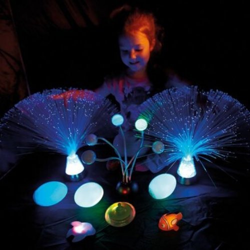 Dark Den Accessory Kit 2,The Dark den Accessory Kit 2 contains an exciting array of coloured, twinkling sensory lighting to explore in the Dark Den or any darkened room, making the kit versatile and enjoyable across all sensory room settings. Create your own multi sensory environment with these amazing sensory light resources. The Dark den Accessory Kit 2 enables a child to build a den and make a cozy secret world. Now with this kit, they can explore all kinds of light up toys. It's a thoughtful collection 