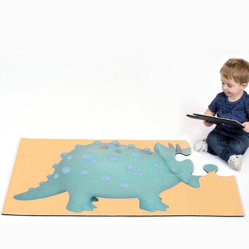 Dinosaur Jumbo Puzzle,Step into a prehistoric world of adventure and discovery with the Dinosaur Jumbo Puzzle, a vibrant and engaging part of our Jumbo Puzzle range. Featuring a lively dinosaur print, this giant rectangular jigsaw is crafted to not only captivate and entertain but also to significantly aid in the development of key formative skills in children. This educational tool is an excellent base for sparking discussions about a wide array of topics, including dinosaurs, their habitats, the concept o