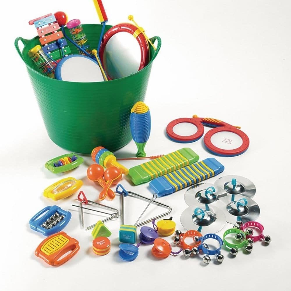 Early Years Pick Up And Play Pack Of 30,The Early Years Pick Up and Play - Pack of 30 is a comprehensive musical instrument set designed specifically for young children. This value pack is an ideal introduction to the world of music, providing a diverse range of instruments that cater to various musical interests and activities. Whether used in a classroom, at a daycare, or at home, this set encourages exploration, creativity, and the development of musical skills in early learners. Contents of the Pack: 4 