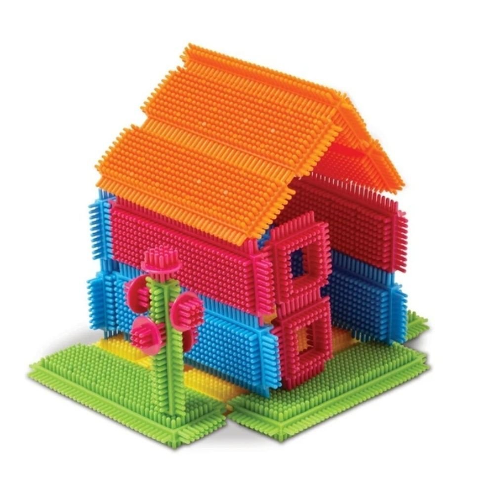 Edushape Magic Brix 72 Pieces,The Edushape Magic Brix 72 Pieces set is a dynamic and engaging building toy designed specifically for preschoolers. These flexible, bendy shapes offer a unique tactile experience, thanks to their nubby, bristly texture that little hands will love to explore. Packed with brightly colored blocks, this set is not just about fun; it's a developmental tool that enhances a range of skills in young children. Key Features: Tactile and Flexible Blocks: Each piece in the Magic Brix set 