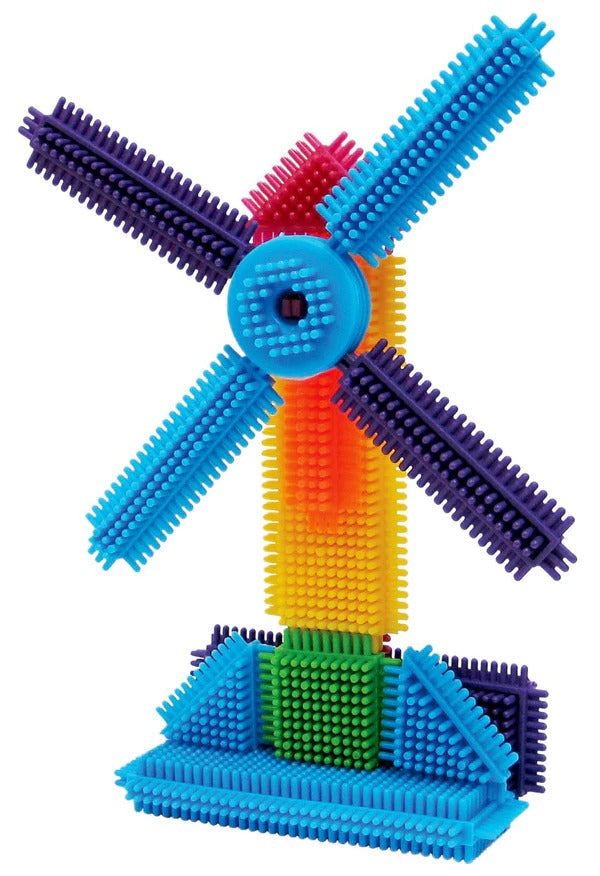 Edushape Magic Brix Giant Set,This Edushape Magic Brix Giant Set is an ideal toy for early childhood learners as it encourages hands-on exploration and imaginative play. The Edushape Magic Brix Giant Set includes 360 pieces of colourful, bristly blocks that can be easily connected, built and rolled to create a variety of structures and shapes. The tactile and flexible texture of the pieces makes them perfect for little hands to grip and play with for hours. As children enhance their creativity and fine moto