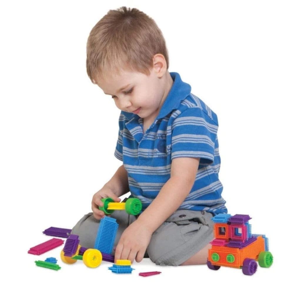 Edushape Magic Brix Giant Set,This Edushape Magic Brix Giant Set is an ideal toy for early childhood learners as it encourages hands-on exploration and imaginative play. The Edushape Magic Brix Giant Set includes 360 pieces of colourful, bristly blocks that can be easily connected, built and rolled to create a variety of structures and shapes. The tactile and flexible texture of the pieces makes them perfect for little hands to grip and play with for hours. As children enhance their creativity and fine moto