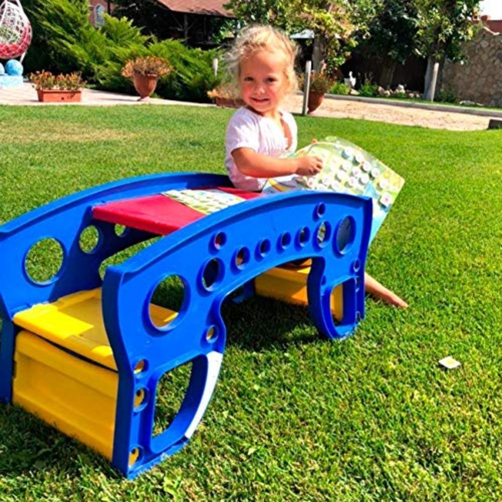 Edushape Rock N Table,The Edushape Rock 'n' Table is a versatile activity table designed to keep children entertained and active, no matter where they are! With its charming design and bright colors, this table is sure to delight children and spark their imagination. This Edushape Rock n Table is perfect for toddlers, but it is also sturdy enough to withstand the rough play of young children. With its unique design, the table can be easily transformed into a seesaw, providing children with a fun and challen