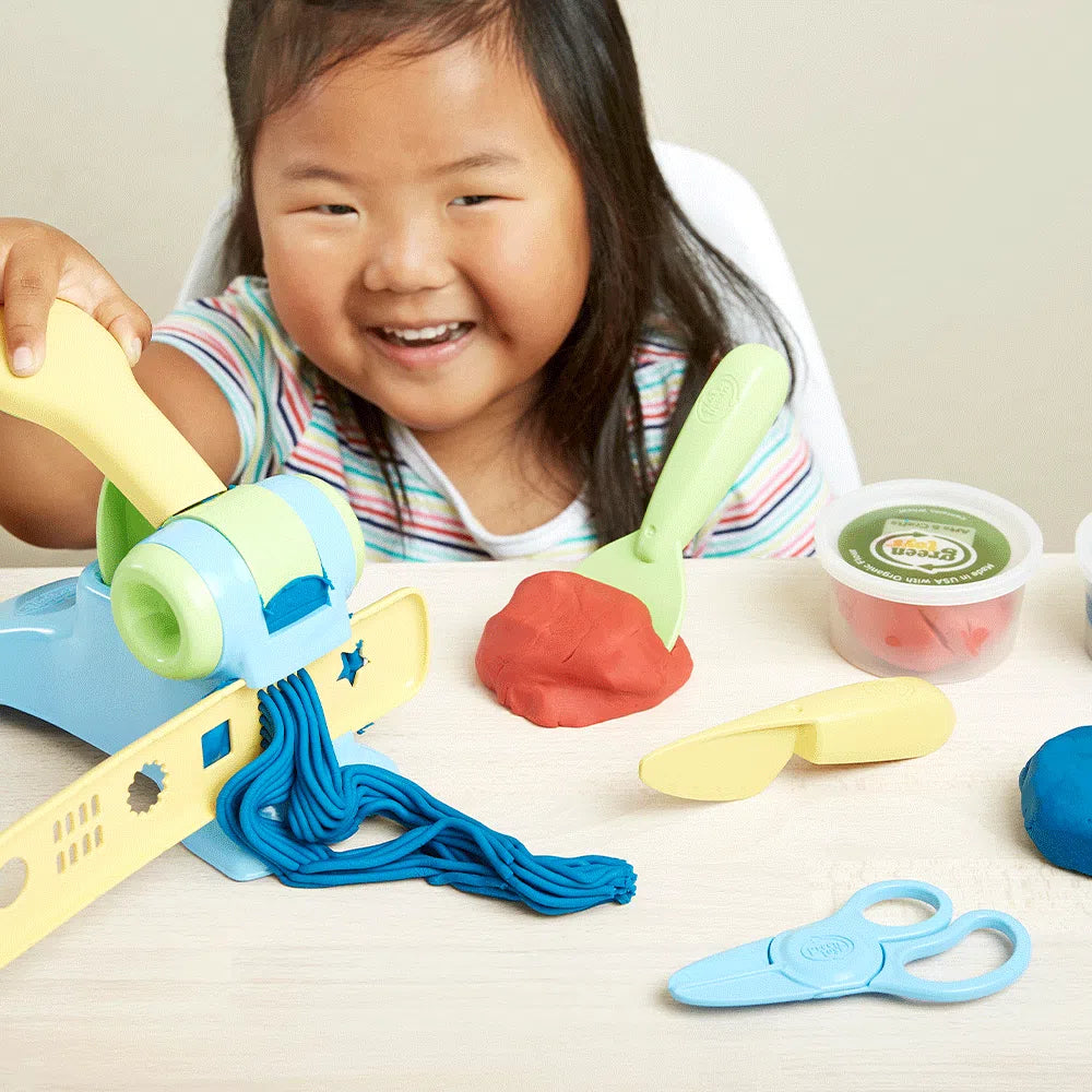 Extruder Dough Set,Extruder Dough Set: Creative Play Dough Fun for Kids The Extruder Dough Set from Green Toys is perfect for kids who love arts and crafts. This set comes with a variety of tools to help little hands create unique and imaginative dough designs. Made with 100% recycled plastic, this set is both fun and environmentally friendly. Features and Benefits: Educational and Creative: Dough Modelling Tools: Includes 7 different tools to inspire creativity and hands-on learning. Kids can make various 