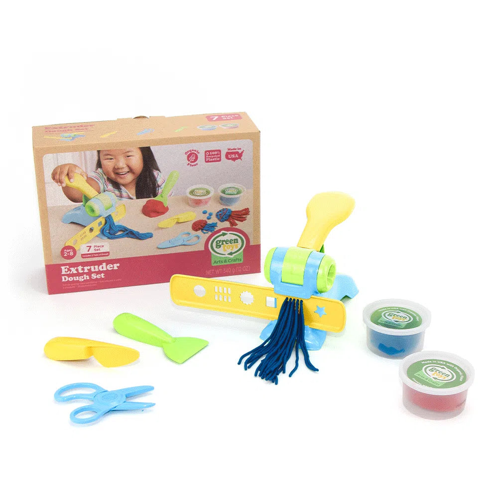 Extruder Dough Set,Extruder Dough Set: Creative Play Dough Fun for Kids The Extruder Dough Set from Green Toys is perfect for kids who love arts and crafts. This set comes with a variety of tools to help little hands create unique and imaginative dough designs. Made with 100% recycled plastic, this set is both fun and environmentally friendly. Features and Benefits: Educational and Creative: Dough Modelling Tools: Includes 7 different tools to inspire creativity and hands-on learning. Kids can make various 