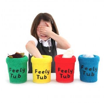 Feely Tubs Set Of 4,Enhance Sensory Learning with Feely Tubs Set of 4 Introducing the Feely Tubs Set of 4, a perfect tool for engaging children's sense of touch and encouraging sensory exploration. These versatile tubs are designed to conceal items, prompting children to identify the contents through touch alone. This interactive activity helps children learn about texture and shape while fostering creativity and imagination. Key Features of Feely Tubs Set of 4 Sensory Exploration: The Feely Tubs encourage 