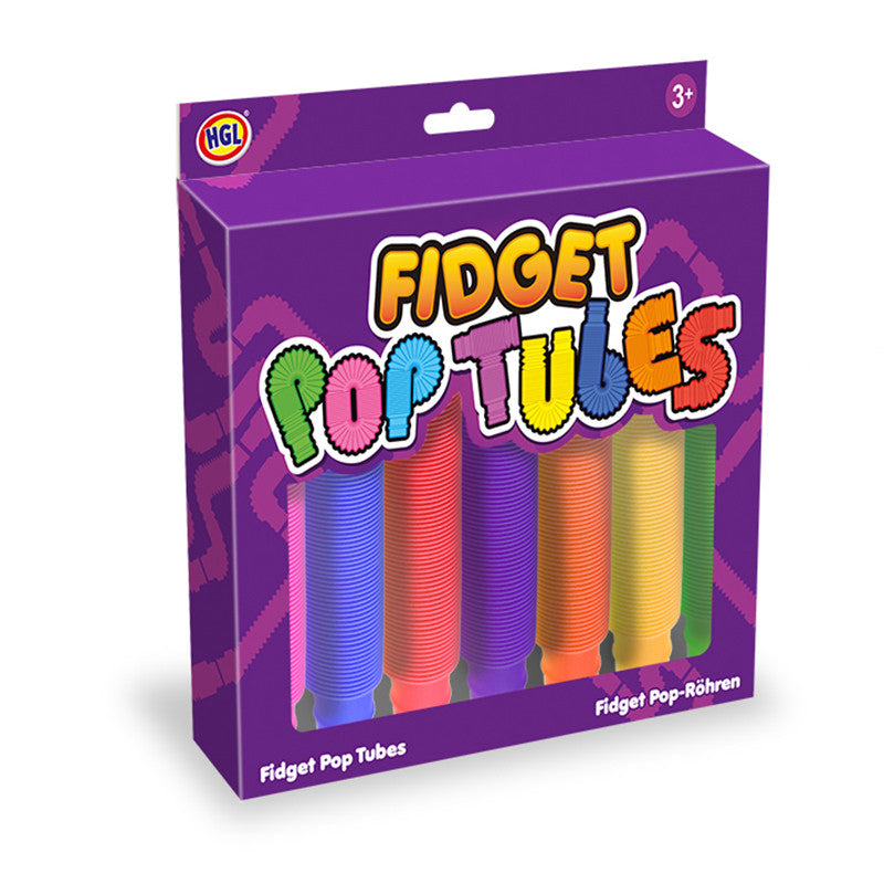 Fidget Pop Tubes Set,The Fidget Pop Tubes Set is a vibrant and engaging collection of fidget toys that are perfect for sensory play. This pack includes eight brightly colored tubes, each capable of expanding, contracting, and bending in fun and interactive ways. Features of the Fidget Pop Tubes Set: Expandable: Each tube starts compact but can stretch up to 70cm in length, providing a satisfying extension and contraction motion that fascinates and engages. Flexible and Bendable: The tubes can be twisted and