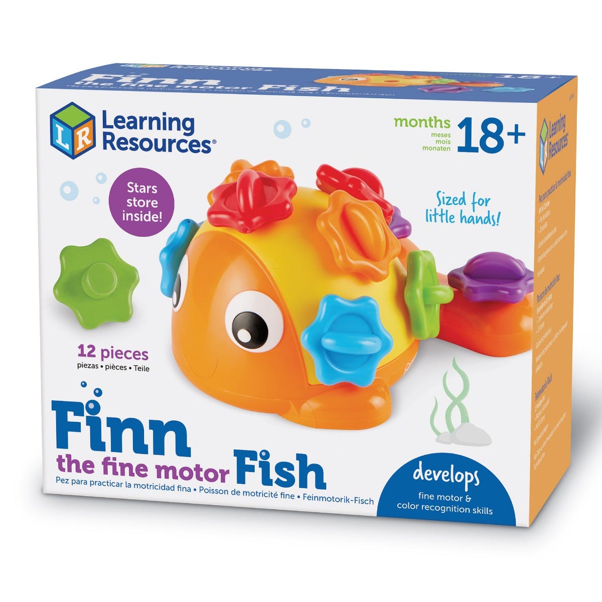 Finn The Fine Motor Fish,Meet Finn the Fine Motor Fish, the splashy, splashy fine motor toy that helps children build hand strength they need to succeed in school and beyond. This colourful Finn the Fine Motor Fish comes with 12 pinchable, pullable scales featuring indented surfaces that help children build pincer grasp skills, hand strength, wrist rotation and other whole-hand fine motor skills essentials. Finn the Fine Motor Fish Finn the Fine Motor Fish is a fun aquatic-themed fine motor toy that’s ready