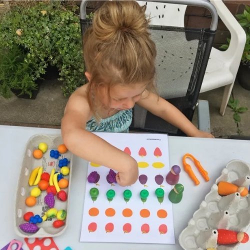 Fruity Fun Counters Set Of 108,Enhance early learning with the Fruity Fun™ Counters Set, perfect for young children developing counting and sorting skills. This set includes 108 soft rubber counters, featuring six different fruits in six vibrant colours, all stored in a convenient storage bucket for easy clean-up and organization. The tactile nature of these fruit counters makes them ideal for a variety of educational activities. They can be used as markers in number trays, aiding in numerical recognition a