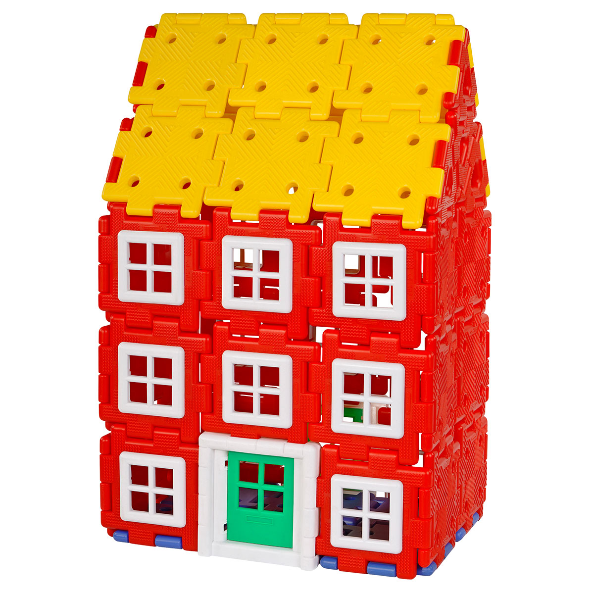 Giant Polydron House Builder,Spark the imagination of young builders with the Giant Polydron House Builder set, the ultimate construction toy for budding architects and creative minds. This versatile set includes enough pieces to build a house, a skyscraper, a church, or any imaginative design that children can dream up. It's perfect for teaching young learners about shape and space in a fun, engaging way. The Giant Polydron House Builder set is designed for both indoor and outdoor use, crafted from super t