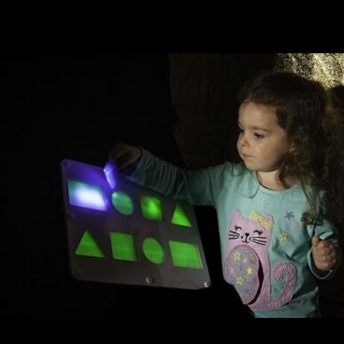 Glo Shape Board,Introduce a captivating new dimension to educational activities with the Glo Shape Board, part of our innovative range that utilizes a polymer-based material infused with glow crystals. This unique board not only shines in the dark but also recharges with sunlight and ambient light, providing endless interactive learning opportunities. The Glo Shape Board is perfect for developing key educational skills, including hand-eye coordination, shape recognition, and early geometry concepts. It is c