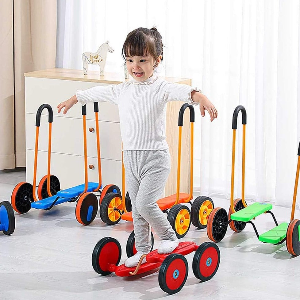 Gogo Wheel Walker,Introducing the GoGo Wheel Walker With Handles, the ultimate ride-on toy for children of all ages. This stimulating vehicle combines fun and challenge, putting their coordination and balancing skills to the test.Designed with sturdy handles, the GoGo Wheel Walker provides a safe way to encourage movement and develop confidence. As children grow and gain more control, the handles can be removed, transforming the walker into a sleek and exciting ride-on toy.This versatile toy is guaranteed t