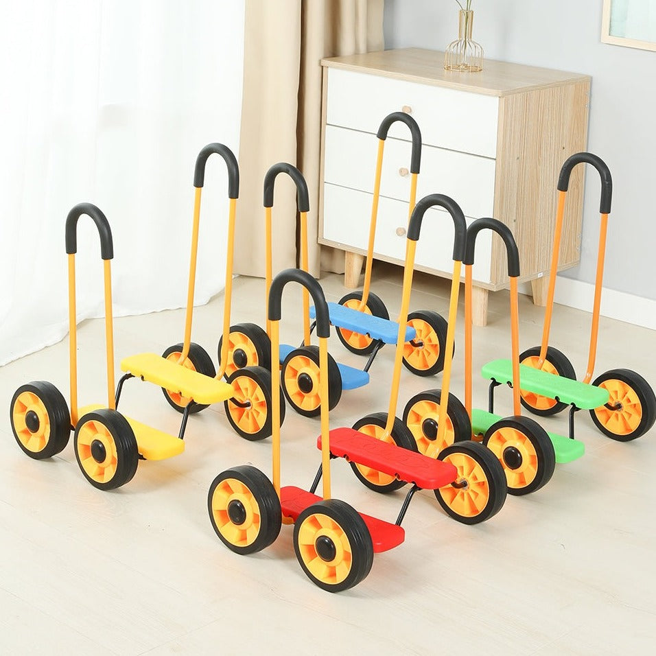 Gogo Wheel Walker,Introducing the GoGo Wheel Walker With Handles, the ultimate ride-on toy for children of all ages. This stimulating vehicle combines fun and challenge, putting their coordination and balancing skills to the test.Designed with sturdy handles, the GoGo Wheel Walker provides a safe way to encourage movement and develop confidence. As children grow and gain more control, the handles can be removed, transforming the walker into a sleek and exciting ride-on toy.This versatile toy is guaranteed t