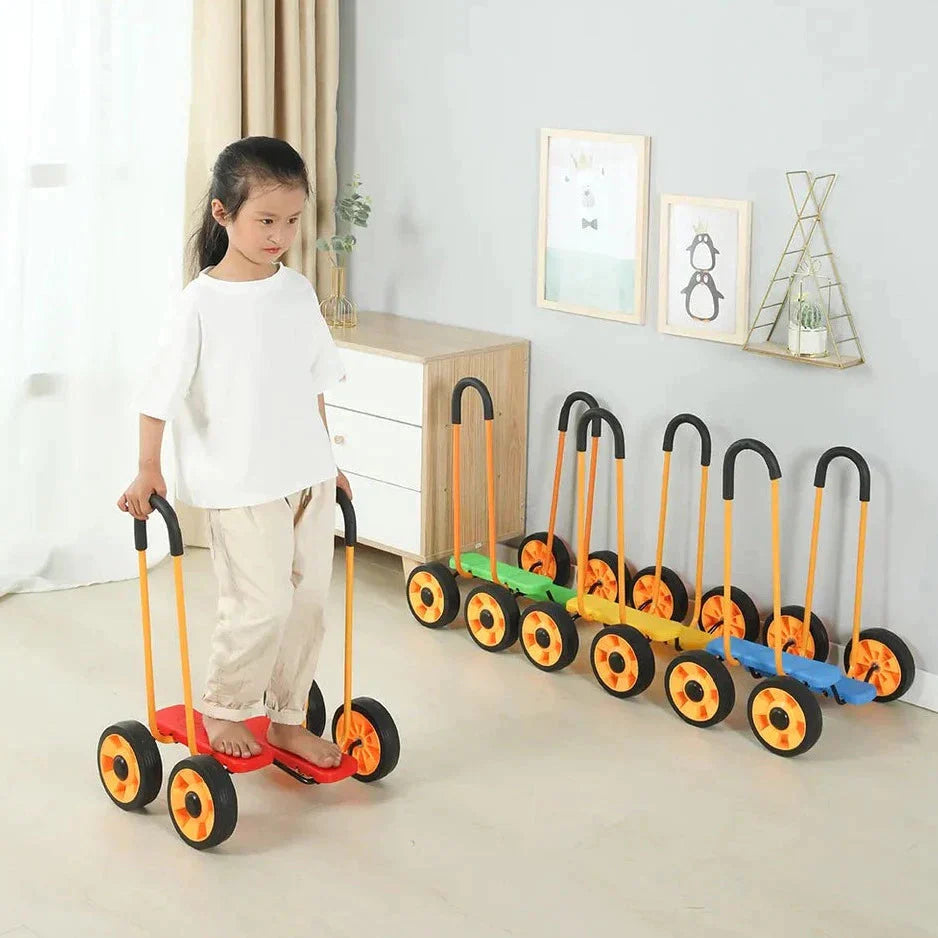 Gogo Wheel Walker,Introducing the GoGo Wheel Walker With Handles, the ultimate ride-on toy for children of all ages. This stimulating vehicle combines fun and challenge, putting their coordination and balancing skills to the test.Designed with sturdy handles, the GoGo Wheel Walker provides a safe way to encourage movement and develop confidence. As children grow and gain more control, the handles can be removed, transforming the walker into a sleek and exciting ride-on toy.This versatile toy is guaranteed t