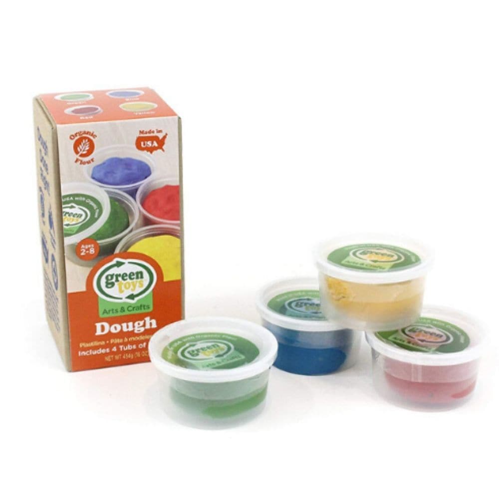 Green Toys Dough 4 Pack Activity Set,Green Toys Dough 4 Pack Activity Set Fuel your child's creativity with the eco-friendly and safe Green Toys Dough 4 Pack Activity Set. This activity set is designed to inspire imaginative play while being gentle on the environment and safe for young children. Features and Benefits: Eco-Friendly and Safe: Made in the USA: Proudly manufactured in the USA with simple, safe ingredients. Organic Flour: Made from organic flour, ensuring a natural and non-toxic play experience.