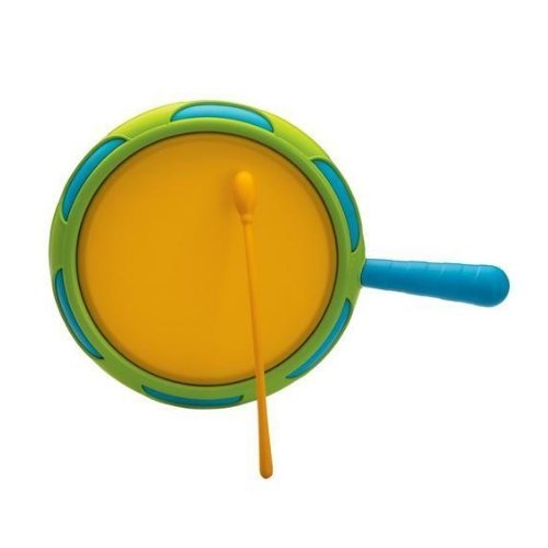 Halilit Tom Tom Drum,This elastic resonant skin Halilit Tom Tom Drum is the perfect product for your child to explore music and have fun while learning. The classic percussion instrument has a unique, high-quality elastic skin that produces a rich and melodious sound, guaranteed to captivate and engage your child's senses.The Halilit Tom Tom Drum is designed with little hands in mind, this drum features a comfortable rubber hand grip that ensures a secure and comfortable grip for young hands. This, coupled 