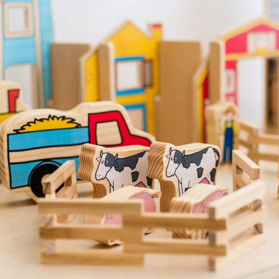 Happy Architect Farm 26 Piece Set,Encourage your child’s imagination with this interactive, beautifully made wooden Happy Architect Farm set.The Happy Architect Farm comes complete with a windmill, a farming family, tractor, truck and a red barn, not to mention a whole lot of animals, this Happy Architect Farm set will have any child enjoying the country life! All pieces are compatible with other sets in the Happy Architect range. Set includes: 26 pieces. People sold separately. Suitable Age: 3+ years, Happ