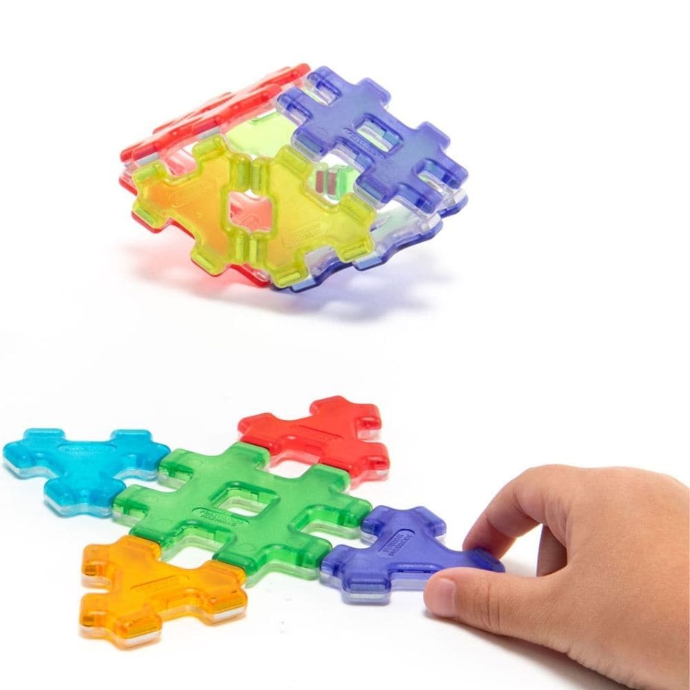 Hashmag Polydron Starter Set,Explore an exciting new method of magnetic construction with this Hashmag Polydron Starter Set. The unique shapes, in 6 stunning translucent colours, are ideal for developing fine motor skills and exploring the construction of 2D nets and 3D models. The Hashmag Polydron Starter Set has a colour coding system to help develop an understanding of polarity and is compatible with Magnetic Polydron. Designed for individual or small group use, this 24 Piece Class Set contains 12 triang