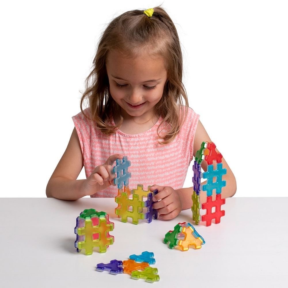 Hashmag Polydron Starter Set,Explore an exciting new method of magnetic construction with this Hashmag Polydron Starter Set. The unique shapes, in 6 stunning translucent colours, are ideal for developing fine motor skills and exploring the construction of 2D nets and 3D models. The Hashmag Polydron Starter Set has a colour coding system to help develop an understanding of polarity and is compatible with Magnetic Polydron. Designed for individual or small group use, this 24 Piece Class Set contains 12 triang