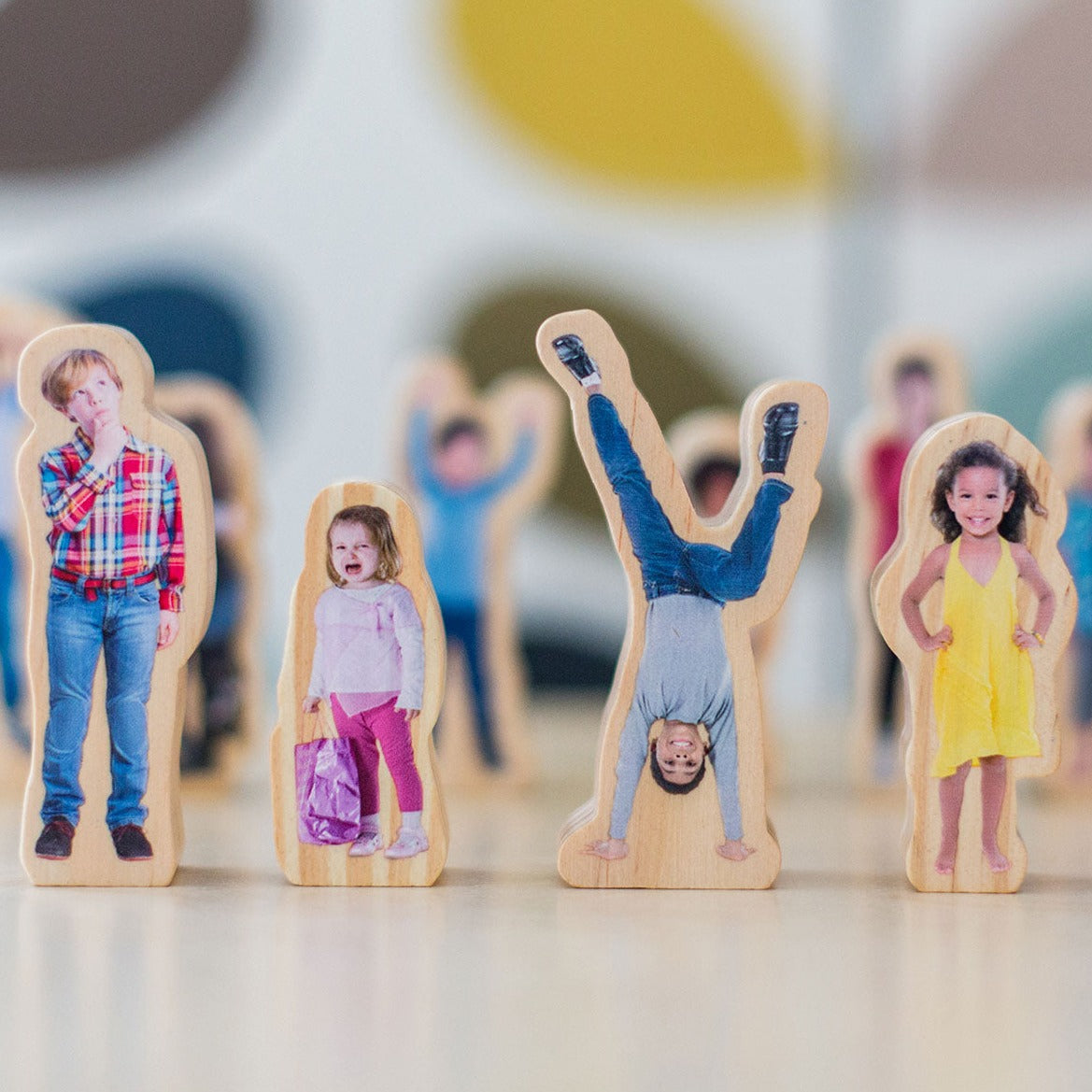 How Am I Feeling Today Wooden People,How Am I Feeling Today Wooden People Set Introducing the high-quality How Am I Feeling Today Wooden People Set, a must-have for every child's toy collection. This set includes 15 wooden people, each printed with a photo of a child displaying a wide range of emotions, from crying and frustration to excitement and happiness. Emotional well-being is a crucial aspect of a child's development, and this set provides a unique opportunity for children to express and manage their