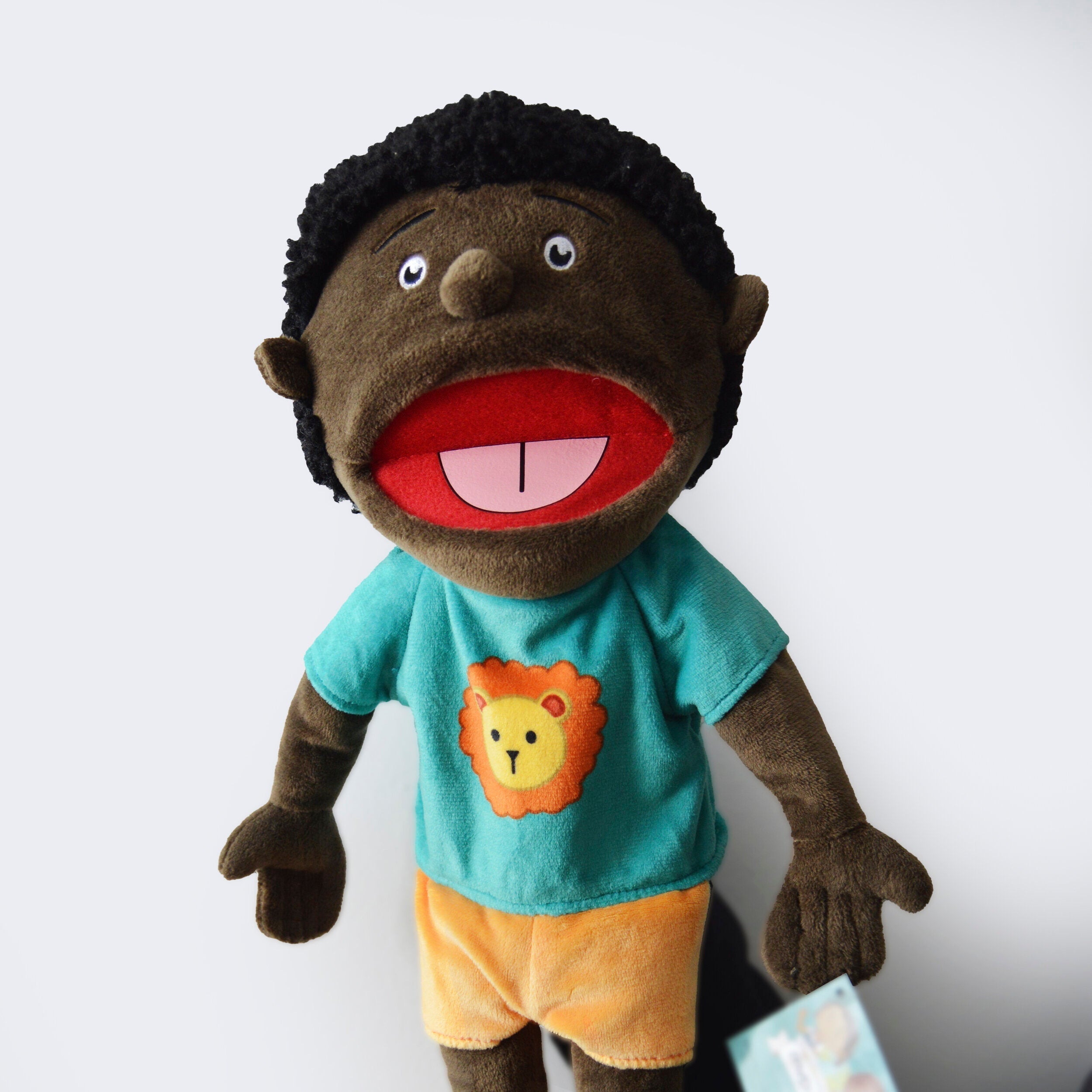 Keon's Puppet,Keon's Puppet is a delightful addition to any early learning environment, designed to engage children in the crucial aspects of social and emotional learning through the power of play. This 14-inch-long puppet is not only a tool for imaginative play but also a friendly figure ready to teach children about expressing emotions, understanding empathy, and demonstrating good sportsmanship. Keon's Puppet Specifics: Size: With a length of 14 inches, Keon's Puppet is perfectly sized for little hands 