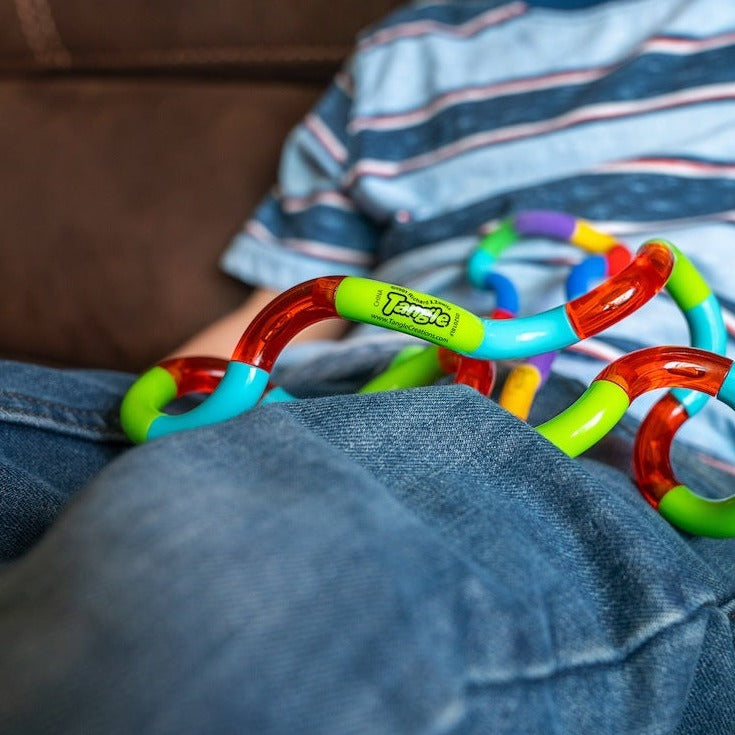 Large Tangle Texture,The Large Tangle Texture has bumps and grooves which make it a tactile dream for fidgeting hands, this Large Tangle Texture has 5 wonderful textures and bright colours providing tactile and visual sensory stimulation making it impossible to put down. Large Tangle Texture users quickly discovered they not only enjoyed the stress reducing benefits of twisting and Tangling, they also liked the way it felt in their hands with its soft and pliable rubber coating and distinctive raised tactil