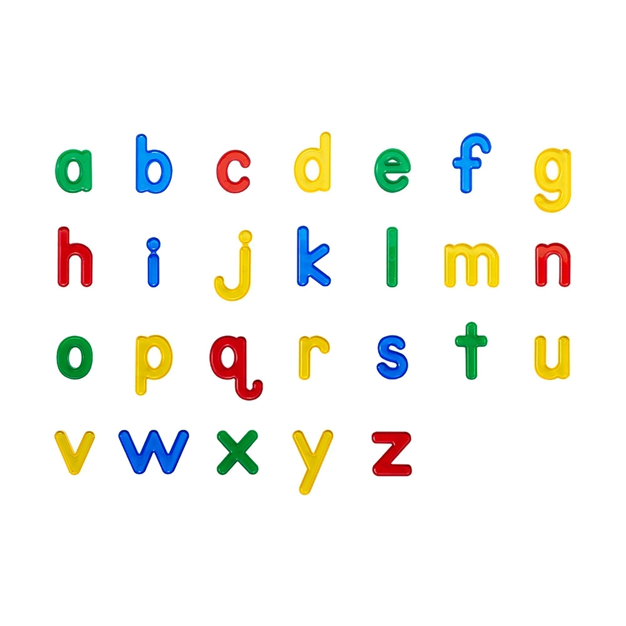 Lower Case Transparent Letters,Made with high-quality, durable plastic material, these Lower Case Letters are built to last through multiple uses and constant play. Each letter is shaped and designed to perfectly match its corresponding upper case letter, making it easier for children to identify and remember each letter.The bright and vibrant colors of these letters not only make them appealing to the eyes but also help in improving a child's color recognition skills. They are perfect for use at home, in t