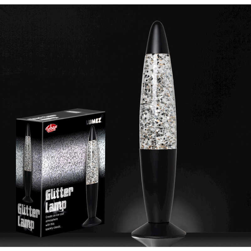 Lumez Glitter Lamp - Silver,Experience a mesmerizing display of light and glitter with the Lumez Glitter Lamp in Silver. This liquid lamp boasts retro-inspired styling that adds a touch of nostalgia to any space. When plugged in, the light bulb gently heats the glitter-filled liquid, setting off a captivating swirl of silver shimmer within the cylindrical chamber. Key Features: Colourful Glitter Lamp: Watch as the liquid swirls and dances, creating a dynamic visual effect that enchants the senses. Crystal C