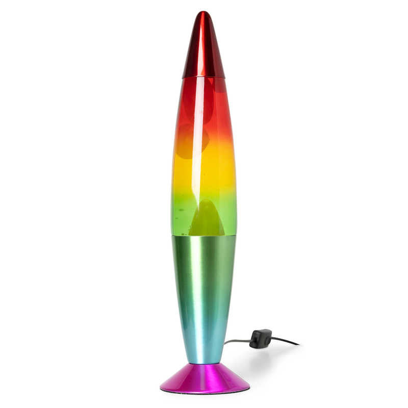 Lumez Motion Lamp Rainbow,Add a splash of colour and retro charm to your environment with the Lumez Motion Lamp Rainbow. This captivating lamp combines the whimsical motion of floating wax with a vibrant, rainbow-coloured cylinder, creating a mesmerizing effect that enhances any room’s decor. Features of the Lumez Motion Lamp Rainbow: Vivid Rainbow Design: The lamp’s cylinder features a striking rainbow colour scheme that instantly brightens and adds a playful touch to any space. Dynamic Wax Motion: As the 