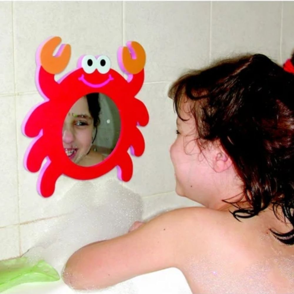 Magic Mirrors - Frog,These amazing Magic Mirrors are designed for bath time and water play. The Magic Bath mirrors are designed with safety in mind with only the safest flexible acrylic mirrors used and enclosed in a soft durable foam cover. Another amazing feature of the magic mirrors is they float in water and then stick to any smooth surface such as bathroom tiles or even the bath when when. A safe and fun way to allow your child to explore self awareness or use whilst brushing there teeth prompting pers