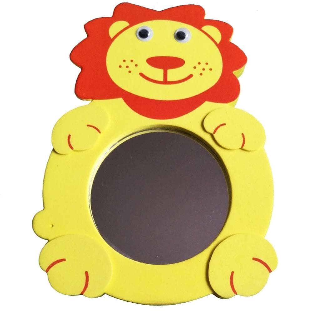 Magic Mirrors - Lion,These amazing Magic Mirrors are designed for bath time and water play. The Magic Bath mirrors are designed with safety in mind with only the safest flexible acrylic mirrors used and enclosed in a soft durable foam cover. Another amazing feature of the magic mirrors is they float in water and then stick to any smooth surface such as bathroom tiles or even the bath when when. A safe and fun way to allow your child to explore self awareness or use whilst brushing there teeth prompting pers